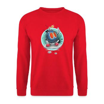 sometimes it's best to blow up all the bull**** - Unisex Sweatshirt - red - Front - Alina (178cm) & Michal (187cm)
