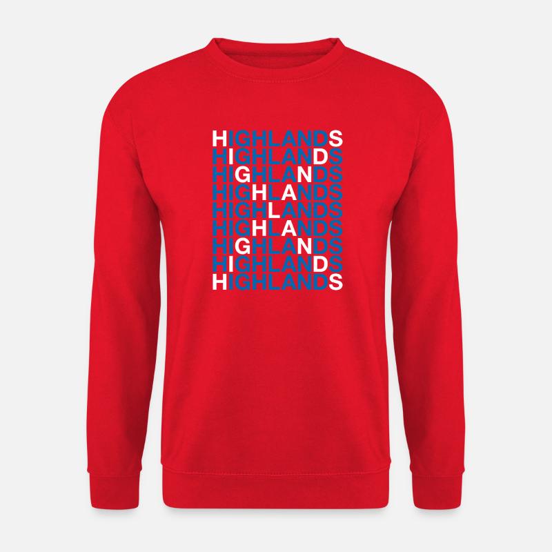 HIGHLANDS Scotland Flag - Unisex Pullover - Rot