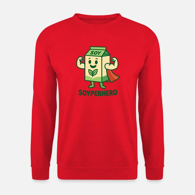 Der mächtige Soyperhero - Unisex Pullover - Rot