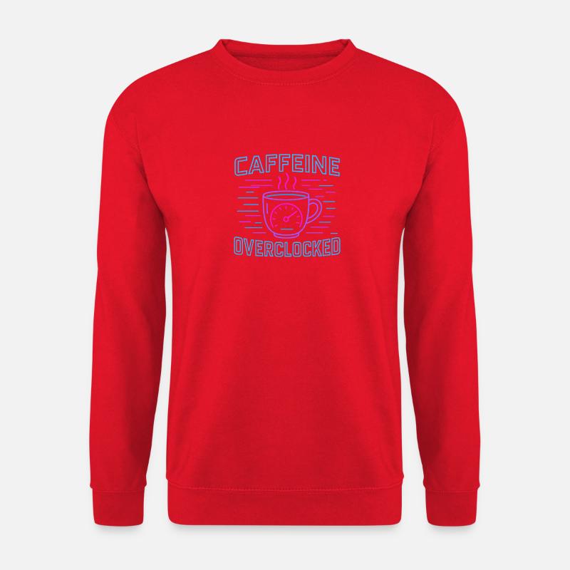 Caffeine overclocked - Unisex Pullover - Rot