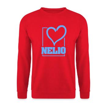 Bachelor Nelio - Unisex Pullover - Rot - Vorne - Alina (178cm) & Michal (187cm)