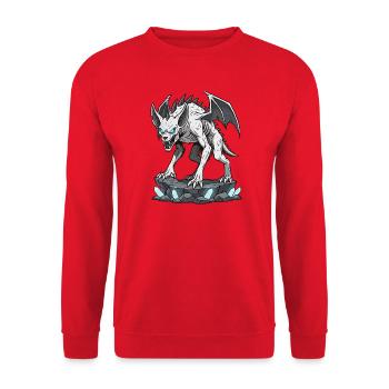 Chupacabra Demonwolf - Unisex Sweatshirt - red - Front - Alina (178cm) & Michal (187cm)
