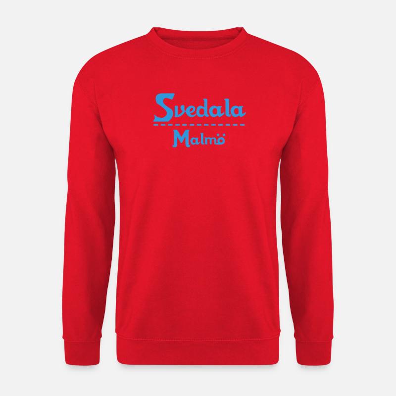 Svedala – Malmö Himmelblaues Design - Unisex Pullover - Rot