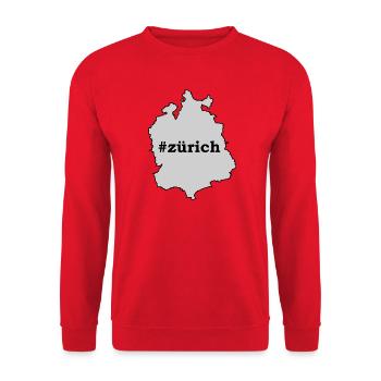 Zurich University of Applied Sciences - Unisex Sweatshirt - red - Front - Alina (178cm) & Michal (187cm)