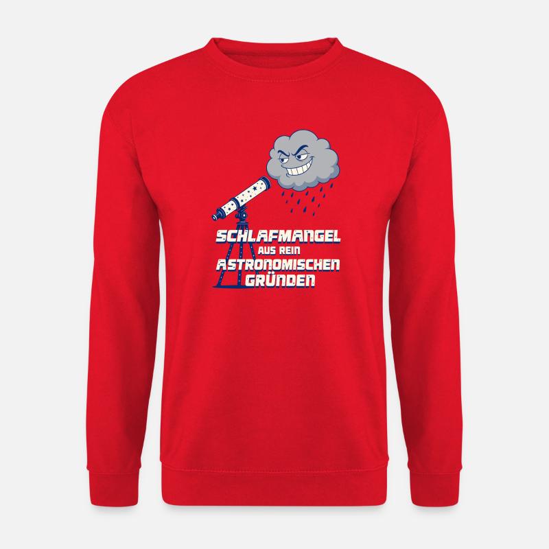 Astronomie Teleskop - Unisex Pullover - Rot
