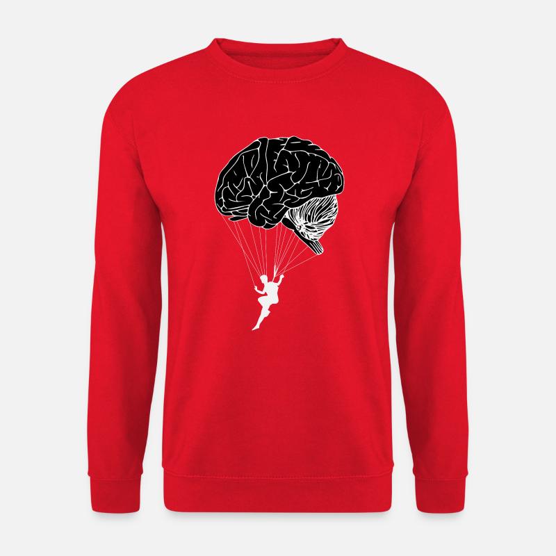 Brain Paragliding - Unisex Pullover - Rot