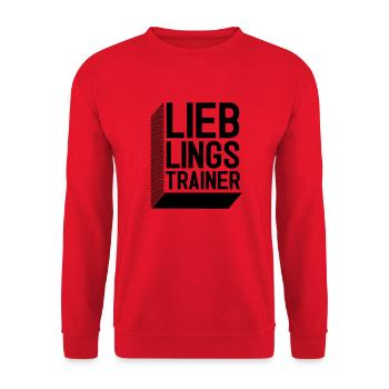 Lieblingstrainer - Unisex Pullover - Rot - Vorne - Alina (178cm) & Michal (187cm)