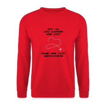 Geocaching - Unisex Pullover - Rot - Vorne - Alina (178cm) & Michal (187cm)