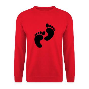 baby - Unisex Pullover - Rot - Vorne - Alina (178cm) & Michal (187cm)