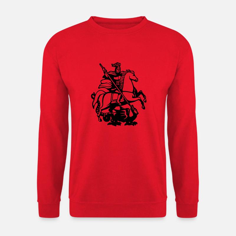 Ridder Saint George dræber dragen - Unisex sweater - rød
