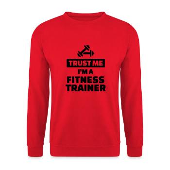 Fitness trainer - Unisex Sweatshirt - red - Front - Alina (178cm) & Michal (187cm)