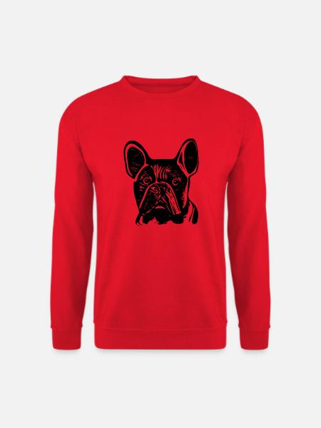 Bouledogue français - Sweat-shirt Unisexe - rouge
