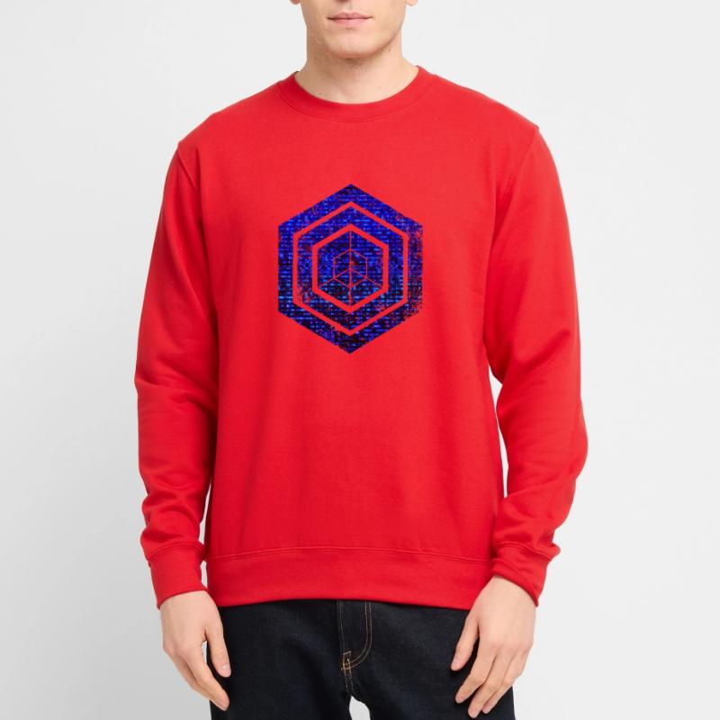 Hexagon-Programmierung Programmierer Codierung geometrisch Unisex Pullover