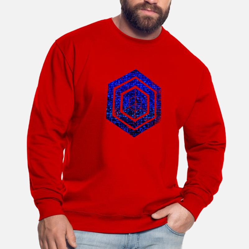 Hexagon-Programmierung Programmierer Codierung geometrisch Unisex Pullover