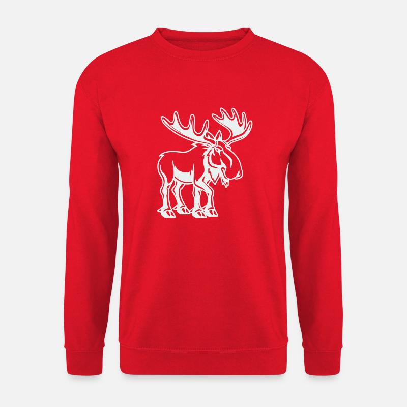 elch - Unisex Pullover - Rot