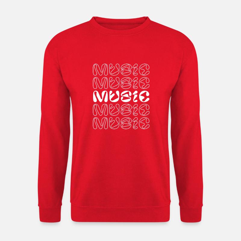 Musik-Logo-Design - Unisex Pullover - Rot