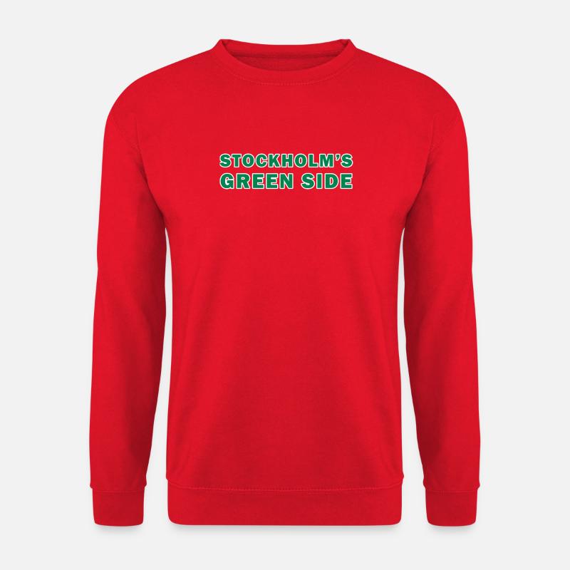 Le côté vert de Stockholm - Sweat-shirt Unisexe - rouge