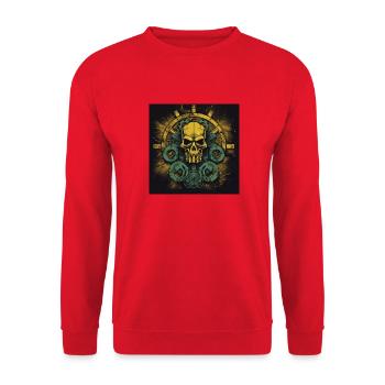 Tschernobyl-Atom 13 - Unisex Pullover - Rot - Vorne - Alina (178cm) & Michal (187cm)