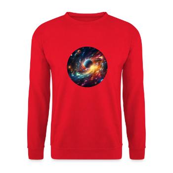 Colorful universe - Unisex Sweatshirt - red - Front - Alina (178cm) & Michal (187cm)