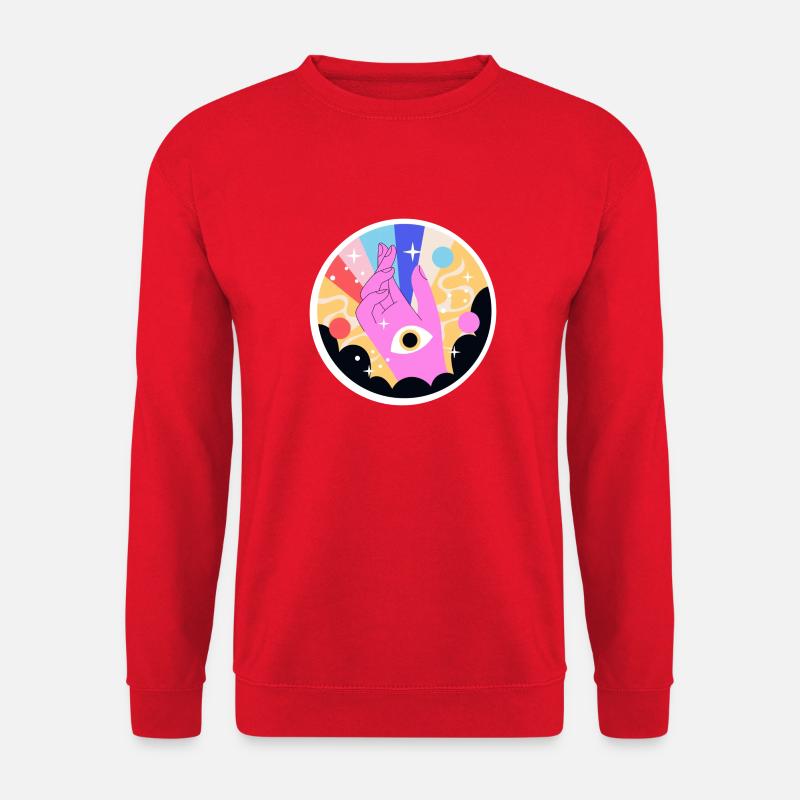 HÄNDE AUGEN - Unisex Pullover - Rot