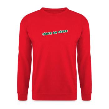 South of South Green Typography - Unisex Sweatshirt - red - Front - Alina (178cm) & Michal (187cm)