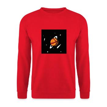 Planet Basketball - Unisex Pullover - Rot - Vorne - Alina (178cm) & Michal (187cm)
