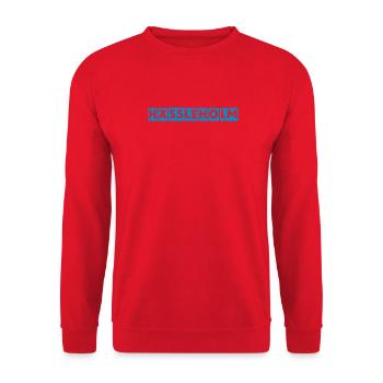 Hässleholm Neon Blocks - Unisex Sweatshirt - red - Front - Alina (178cm) & Michal (187cm)