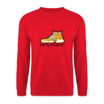 Shoe 8 - Unisex Pullover - Rot - Vorne - Alina (178cm) & Michal (187cm)