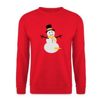 snow fun - Unisex Pullover - Rot - Vorne - Alina (178cm) & Michal (187cm)