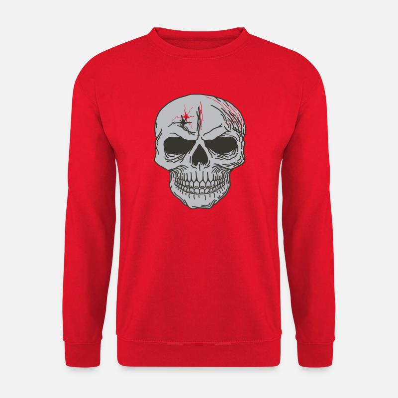 Skull bones skull design - Unisex Sweatshirt - red
