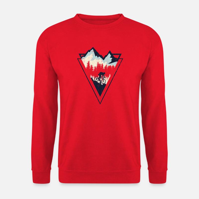 Alpine MTB Crest - Unisex Sweatshirt - red