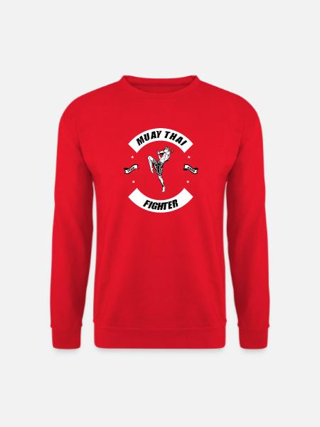 Muay Thai Fighter Design Kampfsport Fitness - Unisex Pullover - Rot