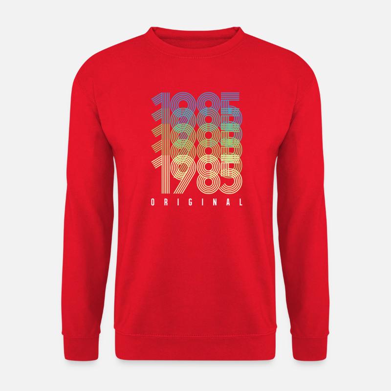 Konzentrische Jahresringe 1965 2015 - Unisex Pullover - Rot