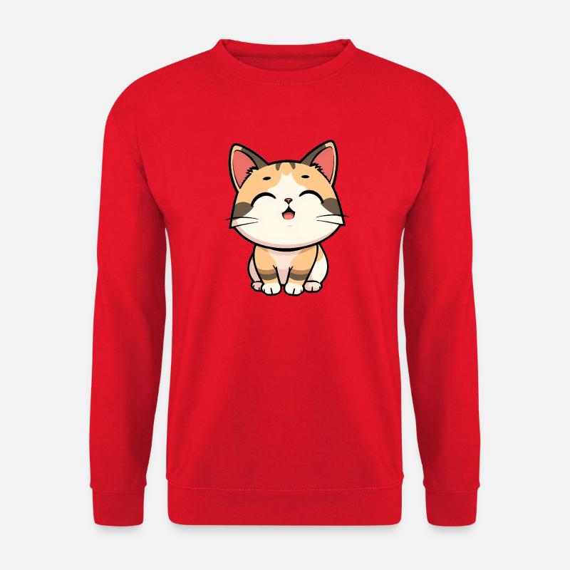 Katze - Unisex Pullover - Rot