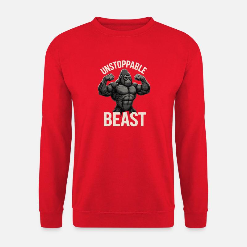 Unstoppable Beast Gorilla - Unisex Pullover - Rot