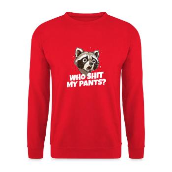 raton laveur qui m’a merdé ? - Sweat-shirt Unisexe - rouge - Devant - Alina (178cm) & Michal (187cm)