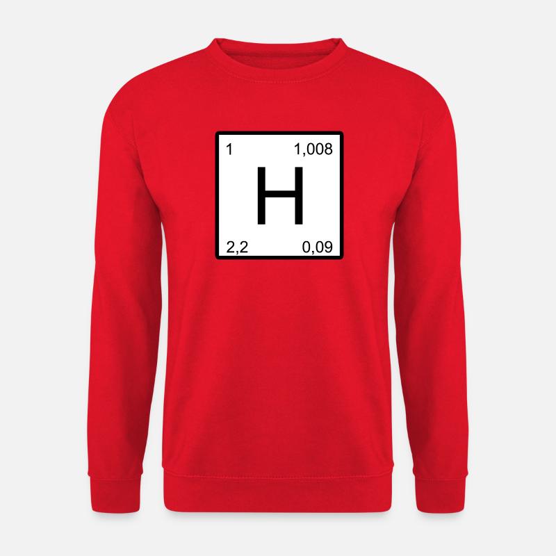 Wasserstoff Symbol Design - Unisex Pullover - Rot