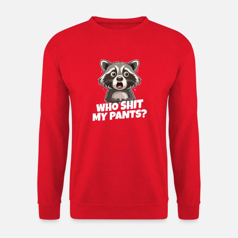 Raton laveur Panique Meme Tee - Sweat-shirt Unisexe - rouge