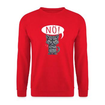 non facile non non chat chat drôle de dicton - Sweat-shirt Unisexe - rouge - Devant - Alina (178cm) & Michal (187cm)