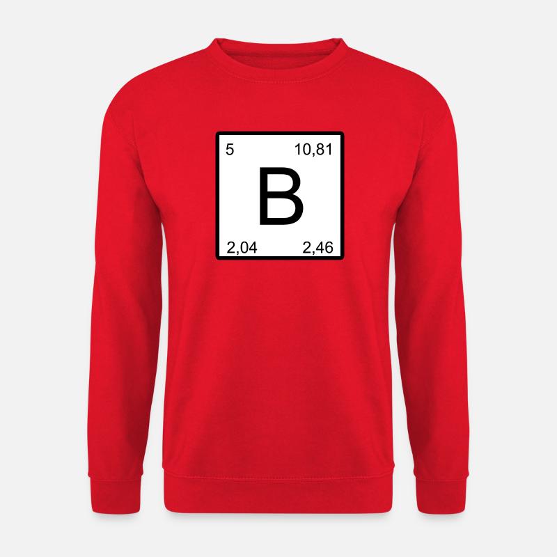 B Element Number Art Bor - Unisex Sweatshirt - red