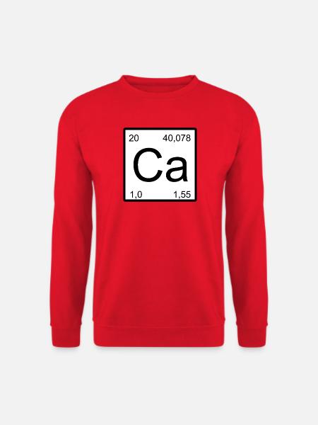 Calcium Symbol Graphic - Unisex Sweatshirt - red