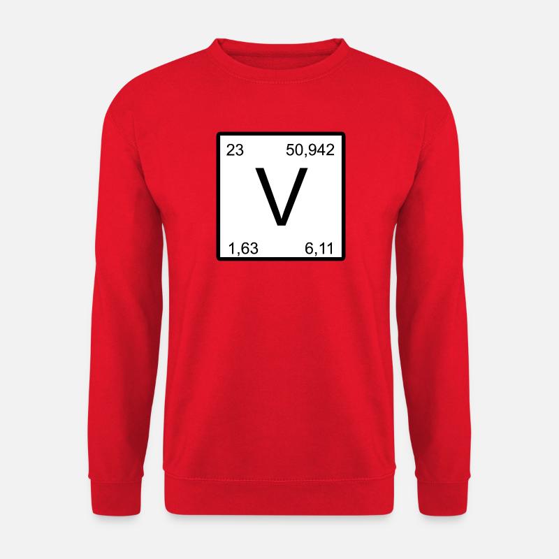 Vanadium V-Element Vanadium Design - Unisex Pullover - Rot