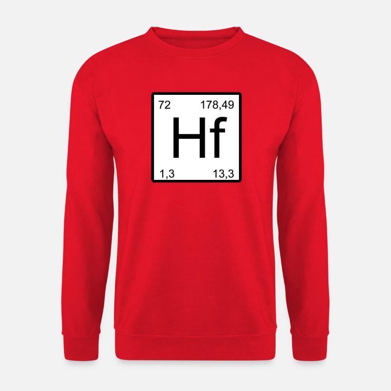 Hafnium Elementtile – Minimal - Unisex Pullover - Rot