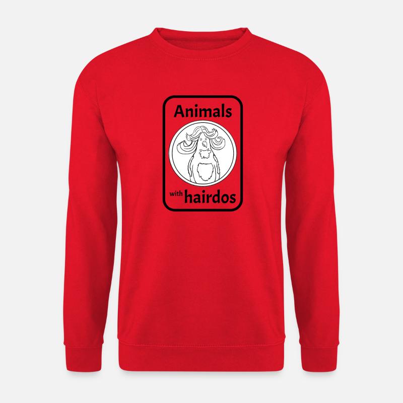 Papagei mit Frisur - Unisex Pullover - Rot