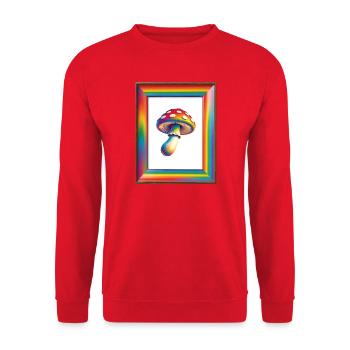 Nature is the Trip - Fliegenpliz near Goa - Unisex Sweatshirt - red - Front - Alina (178cm) & Michal (187cm)