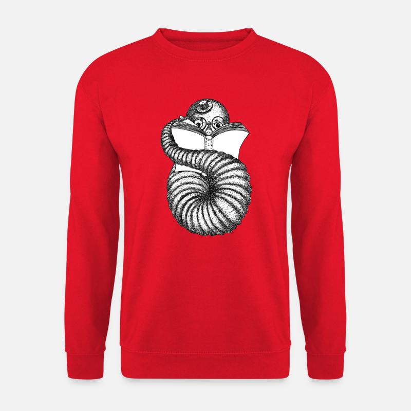 Bücherwurm - Unisex Pullover - Rot