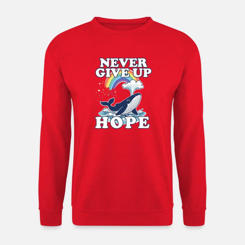 Never give up Hope - Unisex Sweatshirt - red