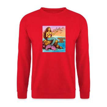 Chant de sirène - Sweat-shirt Unisexe - rouge - Devant - Alina (178cm) & Michal (187cm)
