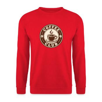 Club de café - Sweat-shirt Unisexe - rouge - Devant - Alina (178cm) & Michal (187cm)