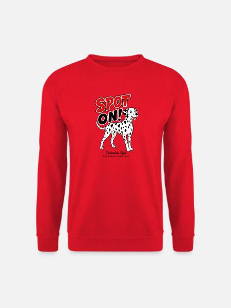 Genau richtig! Dalmatierer – Dalmatinischer Stil - Unisex Pullover - Rot